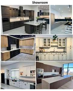 סגנון אמריקאי מודרני מלא ריהוט לבית מטבח ארונות במפעל l בצורת שטוח מארז מטבח שטוח מארז ארונות mdf case - Product Image 4