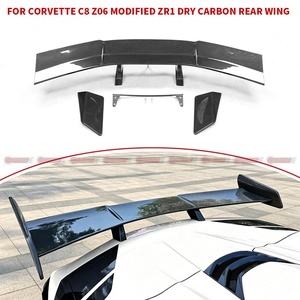 Nouveauté : Aileron arrière de course en fibre de carbone sèche, style ZR1, pour Chevrolet Corvette C8 Z06. - Product Image 4