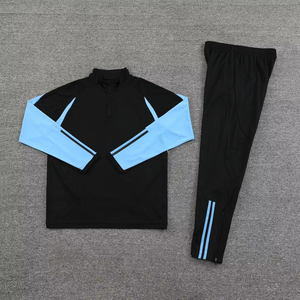 ชุดวอร์มฟุตบอลมีซิปสำหรับผู้ชายชุดวอร์มฟุตบอลแบบไม่มีโลโก้ - Product Image 4