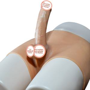 Realistische Siliconen <span class=keywords><strong>Dildo</strong></span> Vibrator Pvc Lederen Broek Zacht Glas Volwassen Seksspeeltjes Lesbische Masturbatie <span class=keywords><strong>Dildo</strong></span> Siliconen Sekspop - Product Image 2