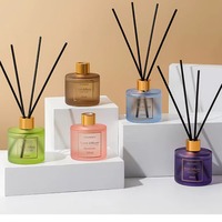 Eau de Parfum Sans Flamme Longue Durée en Flacon Cylindrique en Verre 50ml – Désodorisant Durable en Spray