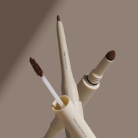 Ensemble de crayons à sourcils naturels végétaliens à base de plantes, imperméables et longue durée, 3 en 1, avec service ODM OEM