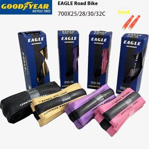 Pneumatici Clincher Ultraleggeri Goodyear Eagle per <span class=keywords><strong>Bici</strong></span> da Corsa in Gomma Rosa/Viola/Giallo/Nero per Tutte le Distanze - Product Image 1