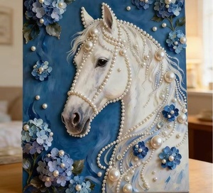 Nouveau kit de peinture de perles DIY pour adultes, art diamant 5D avec perles, décoration murale faite à la main, cadeau artisanal anti-stress - Product Image 3