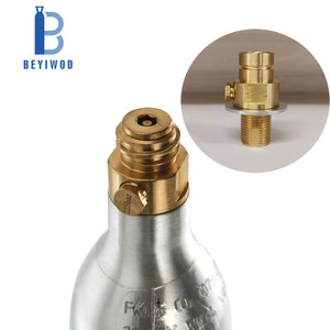 Bouteille de CO2 en aluminium rechargeable haute pression 0,6 L, qualité alimentaire, certifiée TUV/ISO, pour machine à eau gazeuse, <span class=keywords><strong>prix</strong></span> usine - Product Image 6