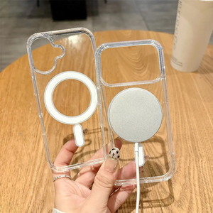 Funda magnética de TPU y PC para iPhone 14, 15, 16 Max Plus N52, funda magnética transparente para iPhone 17 Pro, dropshipping, 1 pieza - Product Image 2