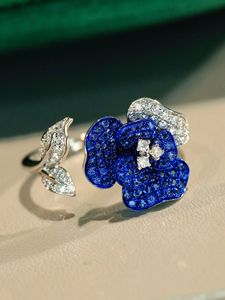 Ensemble de bijoux Xinfly de luxe en or 18 carats, design élégant de fée bleue avec saphir et diamant, extrêmement accrocheur pour les soirées - Product Image 3