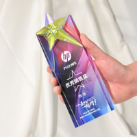 Personnalisation du trophée en cristal K9 avancé personnalisé Creative Honor Champion Souvenir Crafts Award Plaque Sports Medal Team Trophy