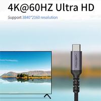 Câble USB C 60W PD charge rapide Compatible pour Oculus 5A charge rapide tresse métallique Type C câble de moniteur vidéo