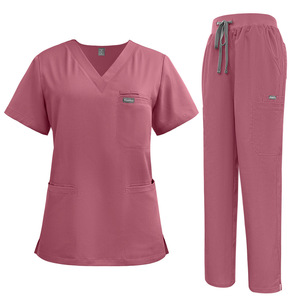 Tenue <span class=keywords><strong>de</strong></span> travail zippée coupe athlétique pour esthéticiennes et chirurgiens, fabriquée à Ottawa avec un tissu durable et doux en mélange d'élasthanne 42192 - Product Image 1