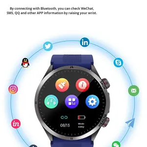 다기능 AMOLED 스마트워치 고정밀 혈압 모니터링 통화 응답 무선 충전 실리콘 긴 배터리 수명 - Product Image 4