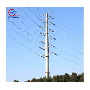 66kv transmissão linha aço pólo torre pólo elétrico acessórios