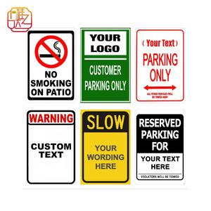 11.8X7.9in معدن شخصي وقوف العملاء فقط بدون تحذير التدخين تزيين النص/الشعار/لوحة إيقاف الصورة - Product Image 2