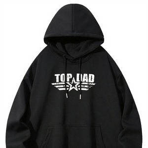 Sudadera con Capucha para Hombre, Informal, Cómoda, con Estampado Moderno, 100% Algodón, Forro Polar Ligero, Impresión Digital, ODM - Product Image 3