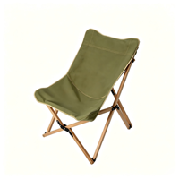 Chaise pliante d'extérieur en bois de hêtre, chaise papillon, chaise pliante pour camping, pique-nique, plage, pour ensemble table et chaises d'extérieur