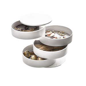 Boîte de rangement et de présentation multicouche en plastique pour bijoux, colliers et boucles d'oreilles, modèle K448 de Lisaa Home - Product Image 1