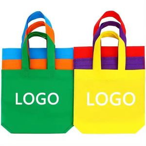 Custom Logo Printed Non Woven Eco-Friendly Handled Tote <b>Bags</b> Custom Design Recyclable Packaging Custom <b>Size</b> <b>Medium</b> (30-50cm) MOQ - Product Image 4