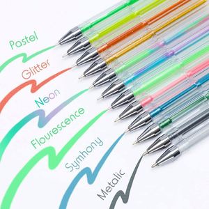 Custom Custom Logo 100 <b>Color</b> School Office Gel <b>Pen</b> Set - Product Image 6