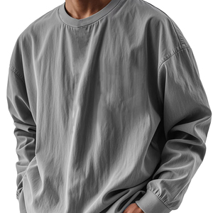 <span class=keywords><strong>Polo</strong></span> da uomo felpa da uomo a <span class=keywords><strong>maniche</strong></span> <span class=keywords><strong>lunghe</strong></span> bella coppia stile Casual Versatile ampia girocollo tendenza primaverile - Product Image 2