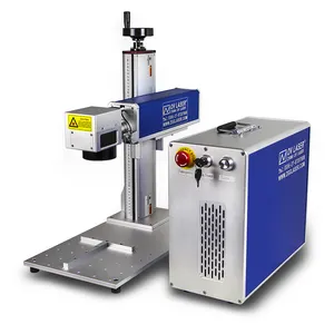 Name tag business card key chain fiber laser marking printing machine 20w 30w 50w laser engraving machine