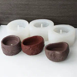 Kerzen becher Silikon formen DIY Aroma therapie Gips Beton form Handgemachte Zement Sukkulenten Pflanze Blumentopf Ornament Home Decor