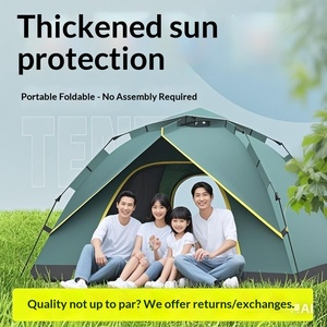 Tende da Campeggio All'Ingrosso, Tende Impermeabili per Quattro Stagioni con Pali in Fibra di Vetro per 2-3 Persone, Facili da Montare - Product Image 1