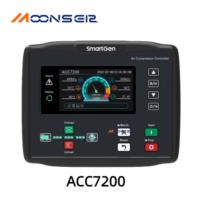 MoonsEir SmartGen Acc7200 Air Compressor Controller With Can Bus Interface For Industrial Use
