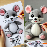Poupée mignonne en peluche Souris peluche personnalisée Souris en peluche Animal en peluche personnalisé