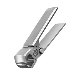 Nagel knipser Edelstahl Gebogene Klinge Clipper Fingernagel schere Cutter Maniküre Werkzeuge Trimmer mit Nagel feilen