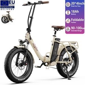 Vélo Électrique de Ville ONESPORT OT16MAX 250W pour Adultes, 18Ah 48V, Porte-Bagages Arrière, Shimano 7 Vitesses, Stock UE, Pneus Fat, Vélo pour Femme - Product Image 1