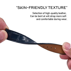 Juelong 16/18/19/20/21/22mm <span class=keywords><strong>Bracelet</strong></span> de montre en alligator véritable Bracelets de montre en crocodile de luxe - Product Image 3