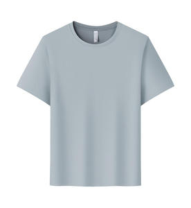 T-shirt pour homme en polyester 100% de haute qualité 180GSM avec logo personnalisé, col rond brodé uni - Product Image 3