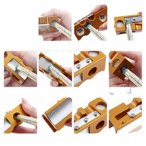 Réparateur de pointe de queue de billard en alliage d'aluminium, 11 en 1, portable, durable, fournitures de billard, accessoire de snooker - Product Image 2