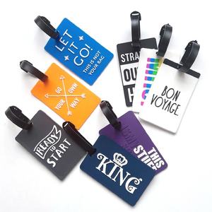 ป้ายห้อยกระเป๋าภาษาอังกฤษแบบหรูหราทำจากพีวีซีพิมพ์ลายตามสั่งแบบใหม่ - Product Image 2