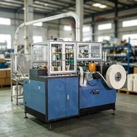 Machine entièrement automatique à grande vitesse pour la fabrication de gobelets en papier pour crème glacée, équipement de formage de gobelets pour boissons froides