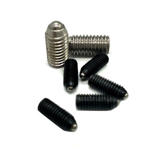 Bán buôn màu đen lớp 12.9 thép Hex ổ cắm Allen mùa xuân bóng pit tông Grub bu lông M3 M4 <span class=keywords><strong>M5</strong></span> M6 M8 M10 M12 M16 điểm thiết lập vít - Product Image 1