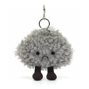 Porte-clés ours nuage blanc et nuage noir mignon et amusant, jouet en peluche super doux, porte-clés pour sac et <span class=keywords><strong>mini</strong></span> machine à griffes - Product Image 5