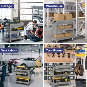 Three-Layer Rolling Auto Repair <strong>Tool</strong> <strong>Cart</strong> Hardware Trolley <strong>Mobile</strong> Supported <strong>Workshop</strong> <strong>Tool</strong> <strong>Cart</strong> With Wheels - Product Image 5