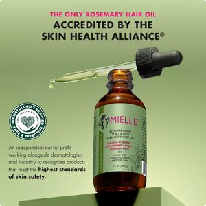 Aceite Capilar de Romero y Menta <span class=keywords><strong>Mielle</strong></span> Organics - Aceite Fortalecedor con Biotina para Cabello Encrespado y Dañado - Cuidado para Puntas Abiertas y Cuero Cabelludo Seco - Product Image 2