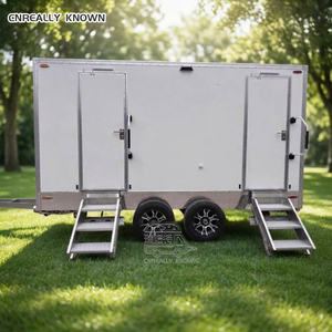 Remolque de Baño Portátil Patrician con Espejo Antiguo para Mansión, Eventos al Aire Libre y Caridad - Product Image 6