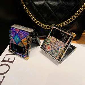 Funda con cordón para <span class=keywords><strong>Z</strong></span> <span class=keywords><strong>Flip</strong></span> 7/6/4/<span class=keywords><strong>3</strong></span>/5 con electrochapado, diseño a prueba de golpes, TPU+PC, soporte de anillo de plástico, superventas - Product Image 2