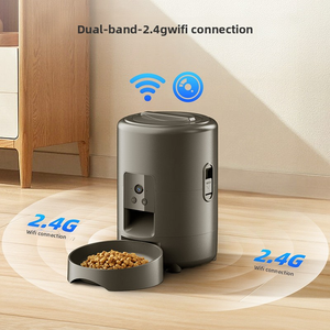 Elecpet 2L Automático <span class=keywords><strong>Pet</strong></span> Cat Alimentador Inteligente Slow Dog Alimentador Botão Temporizador de Grande Capacidade Cat Food Auto Dispenser Dry Food <span class=keywords><strong>Bowl</strong></span> - Product Image 3