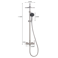 Colonne de douche complète en acier inoxydable 316 sans plomb, système de douche et robinet mélangeur pour baignoire, vente en gros OEM pour hôtels