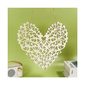 Décoration en bois en forme de cœur pour la Saint-Valentin, fabriquée à la main, kit d'artisanat parfait pour les projets créatifs de peinture DIY pour enfants, dropshipping - Product Image 1