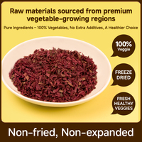 Dés de carotte lyophilisés de qualité supérieure, 100% naturels, goût croustillant et sucré, emballage en vrac de 1 kg, collations et salades