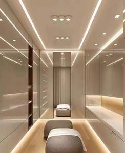 2025 Armario de dormitorio personalizado de lujo Armario de puertas de vidrio transparente - Product Image 2