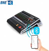Console de mixage audio professionnelle à 12 canaux, amplificateur intégré 2x450W, Bluetooth, 16DSP, égaliseur 7 bandes, MP3, directement de l'usine