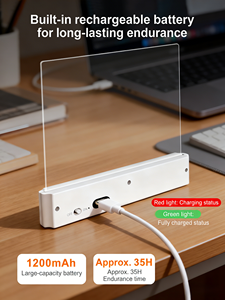 2-in-1 LED Flat Panel Reading <b>Light</b> with <b>Timer</b> Function 3 Color Temperatures Dimmable read <b>Light</b> - Product Image 5