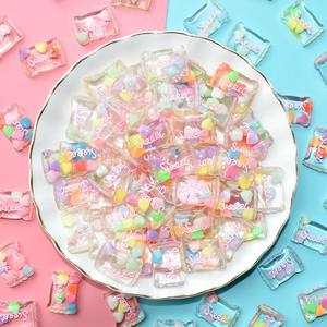 Nouvelles boucles d'oreilles en résine colorées et mignonnes en forme de bonbons, accessoires DIY pour coques de téléphone portable - Product Image 6