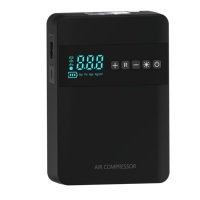 Compresseur d'air portable sans fil 12V 150 PSI avec manomètre numérique, gonfleur de pneus, démarreur et lumière d'urgence, moniteur de pression des pneus